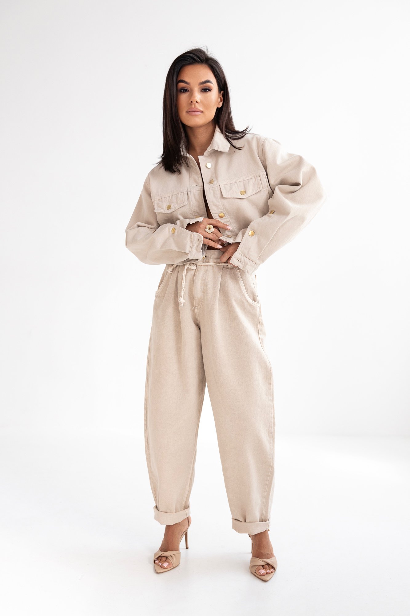 Džinsai Beige - Image 3
