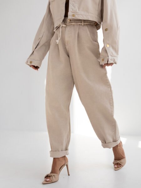 Džinsai Beige