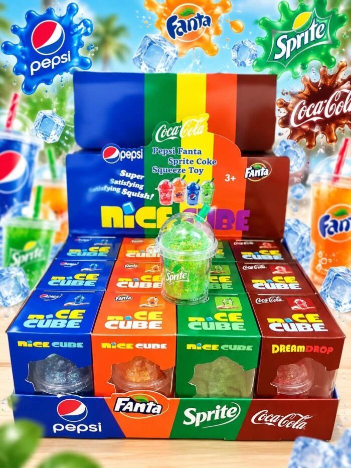 SQUISHY „Pepsi“, „Fanta“, „Sprite“ arba „Dr Pepper“.
